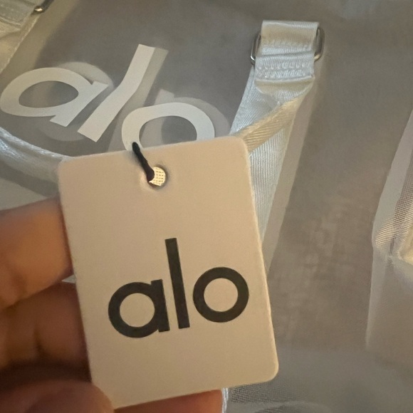 ALO Yoga White mesh duffle! NWT! - Picture 6 of 7